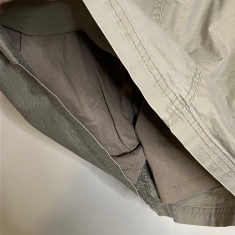 Khaki Casual Skirt with Belt loops Skort (shorts inside) side pockets - Picture 8 of 9